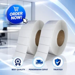 Label Sticker Barcode Semicoated 60mm X 30mm