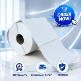 Label Sticker Barcode Semicoated 102mm X 127mm