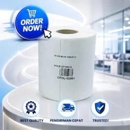 Label Sticker Barcode Semicoated 80mm X 30mm